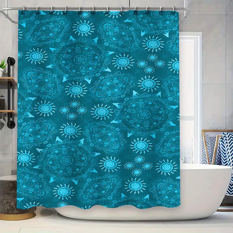 

Charming Floral Shower Curtain Pink Yellow Bloom Design For Bathroom Decor Waterproof Fabric With Silver Eyelet Rings Size: 72X8 W60H190(CM)-1 Pcs