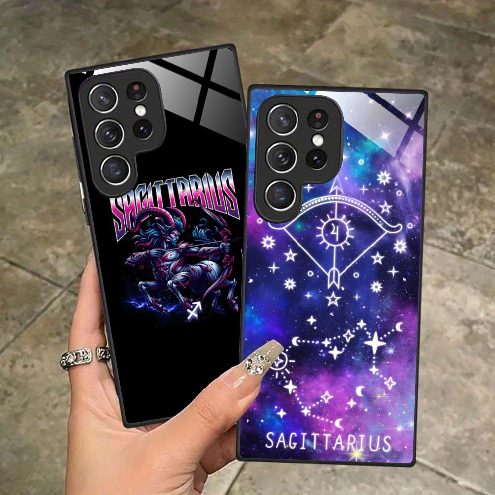 Zodiac Sign Sagittarius Phone Case for Samsung Galaxy A56 55 54 53 52 51 36 35 34 23 16 15 5G Glass Cover Cellphones Luxury