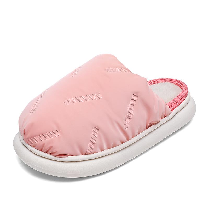 Slippers Women Winter 2024 Indoor Outdoor Wear Soft Thick Sole Non-slip Warm Cute Fashion Men Couples Plush Platform Home Shoes