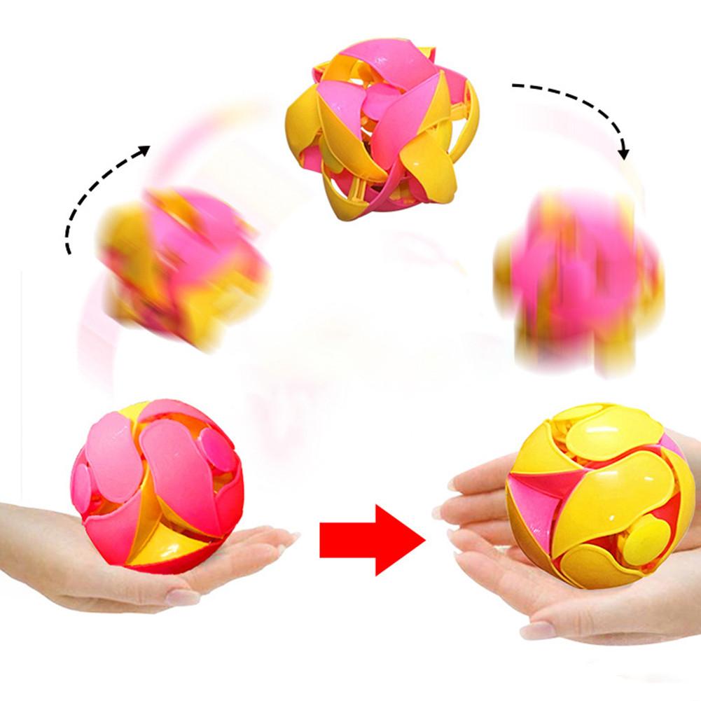 Hand thrown magic color changing ball toy dual tone telescopic ball creative fun toy sports toy ball birthday gift