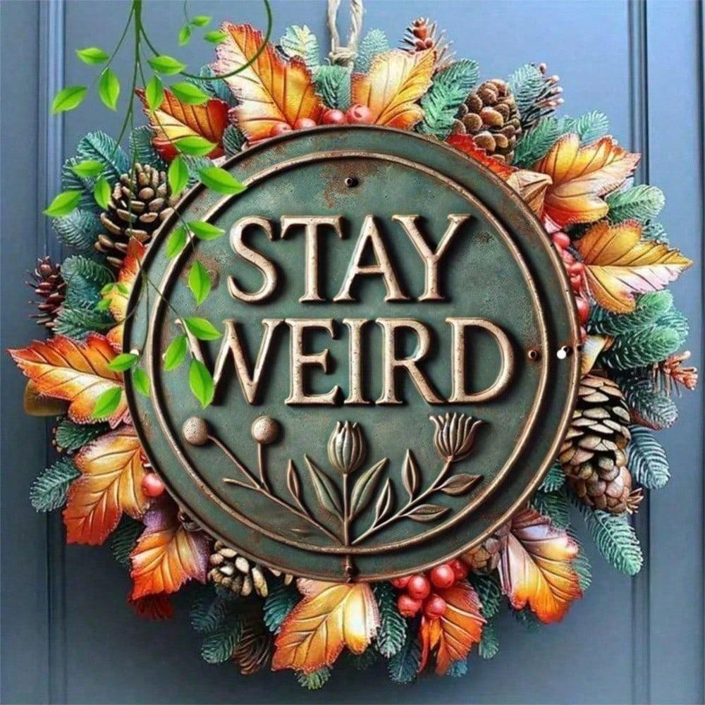 Retro Round Metal Wall Art Sign, 7.87 Inch Iron Plaque for Home Bar Cafe Garden Wedding Holiday Decor