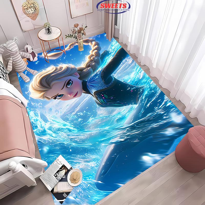 

Дисней Холодное сердце Эльза Волшебный ледяной ковер для украшения комнаты красивой девочки, коврик для дивана, 17 стилей на выбор, теплый подарок для детей, девушки 40x60cm (16x24in)