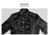 2022 European & American Men's and Boys' Steampunk Retro Solid Color Stand-up Collar Coat
