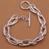 Kupfer Gliederkette Armband Ineinandergreifende Ringe Design Modeschmuck für Damen Mann