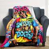 1pc Snoop Dogg Themed Printed Soft and Comfortable Home Blanket, Small Throw Blanket, Nap Blanket, Suitable as a Gift l044