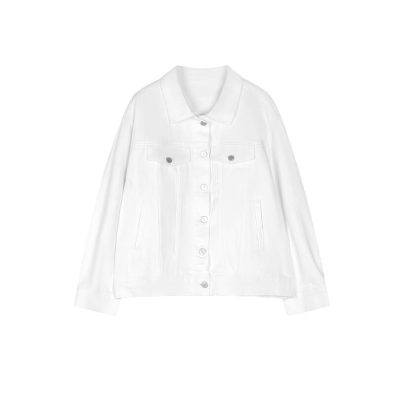 Elva's Island Women's Spring Lapel Denim Jacket