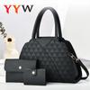 Purses and Handbags For Women Satchel Tote Bags Top-Handle PU Leather Female Shoulder Bags with Matching Clutch and Wallet