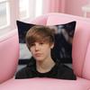 Singer cool JJustin Bieber   Cushion Cover Car Throw Pillow Case For Sofa Car Christmas Gift 40x40cm 45x45cm