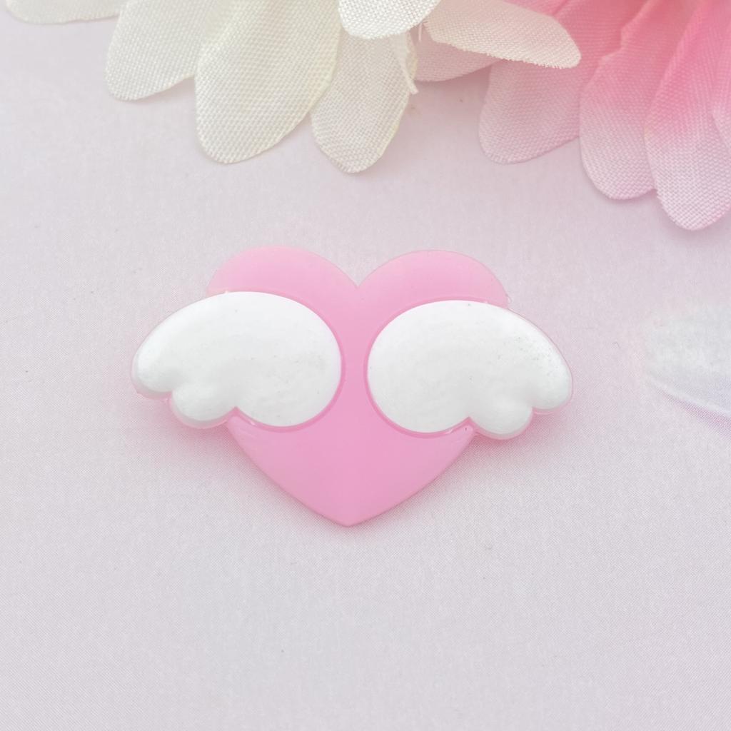 20pcs Cute Mini Cartoon Little Wings Of Love PVC Flexible Glue Flat Back DIY Scrapbook Embellishment Phone Craft Decoration