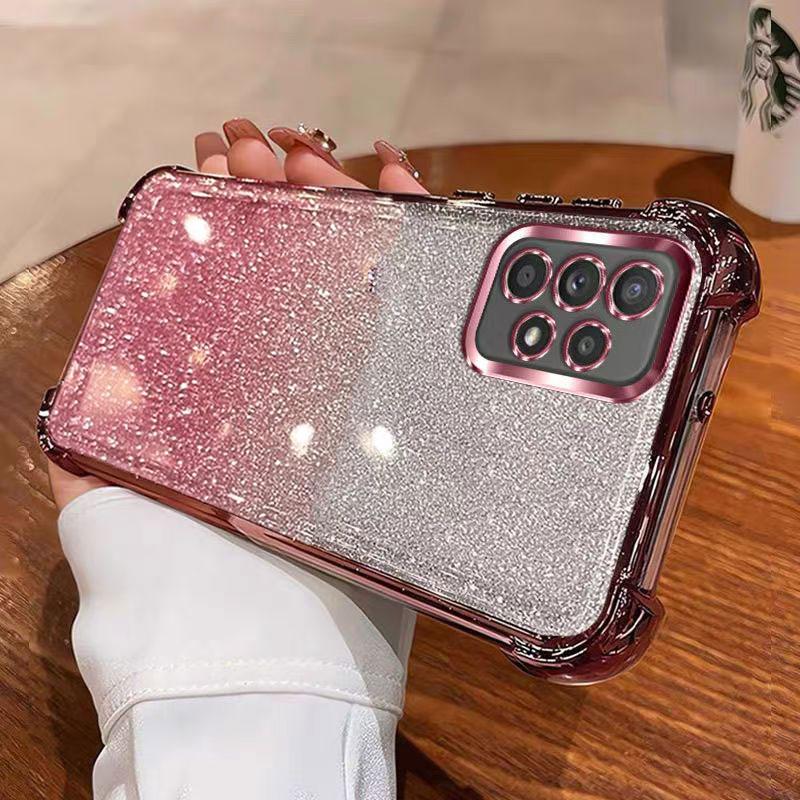 SamsungA53 Case Glitter Phone Cover For Samsung Galaxy A53 A33 A13 A73 Note 10 Pro 9 8 Back Transparent Luxury Women Case A 53