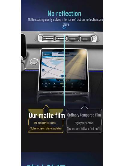 Equation Leopard Titanium 7 Central Control Tempered Screen Protector - Car Interior Accessory
