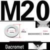 Double-Stacked Interlocking Toothed Anti-Slip Lock Washer 304 Stainless Steel DIN25201