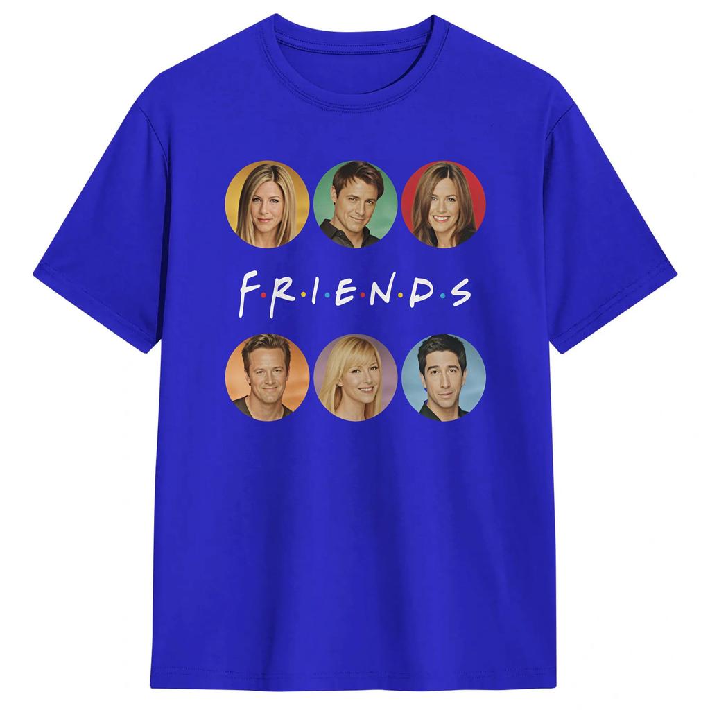 Casual TShirt Summer Friends Tv Show Hip Hop T Shirts 100 Cotton Tee Shirt For Unisexs Y2k Basic Pattern Short Sleeve Clothes