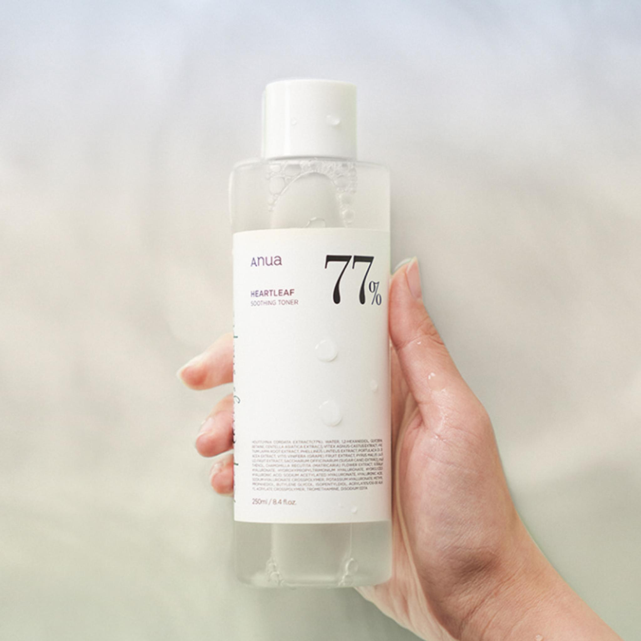 ANUA Heartleaf 77% Успокаивающий тоник 500 мл + крем Acnon для удаления прыщей 13 г 500ml — фото 4