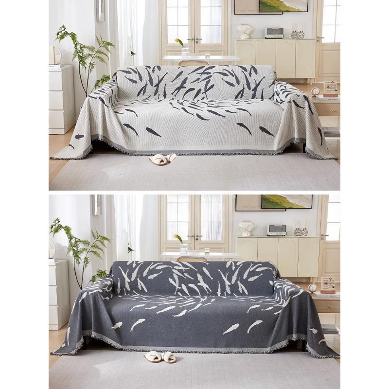 

Chenille Sofa Slipcover Full Cover Universal Four Seasons Stain Resistant Soft Durable Sofa Cover Cloth High Sense 180*130cm