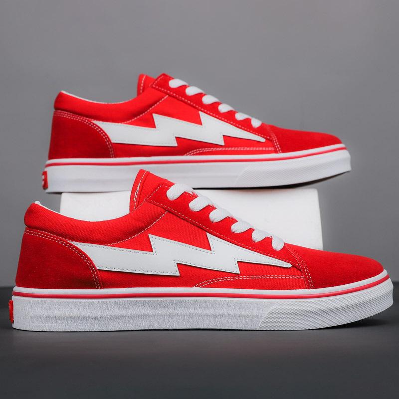 Autumn new canvas shoes student sports and leisure shoes low-top lightning board shoes
