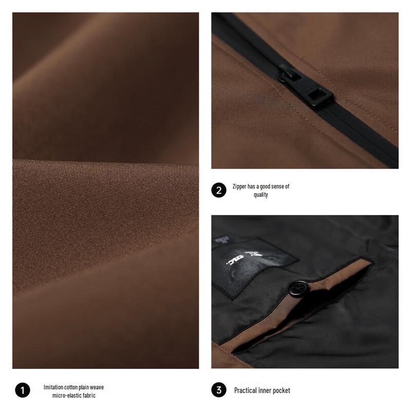 SEPTWOLVES Men's Stand-Collar Quilted Jacket