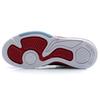 Li Ning Synthetic Leather Slip Resistant Abrasion Resistant Mid Top Vintage Basketball Shoes Women's Standard White AGBP082-1