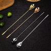 Cocktail Spoon Bar Spoon Stainless Steel Mixing Spiral Pattern Bar Teadrop Spoon  Bar Tool Bartender Tools