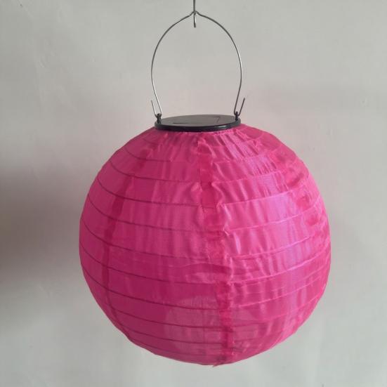 25/30CM Skládací solární lucerna s držadlem IP44 Vodotěsná Venkovní zahradní závěsná Čínská tradiční dekorativní LED látková lucerna