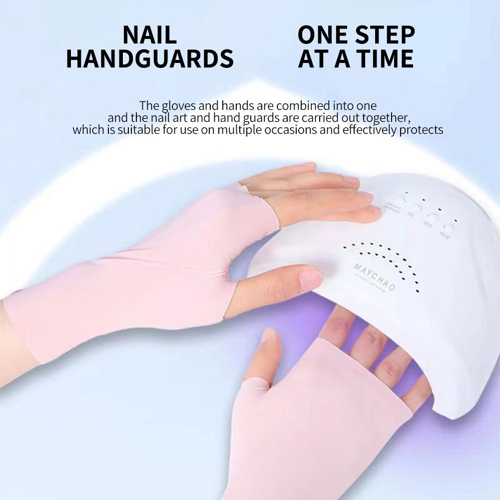 Women Fingerless Sunscreen Gloves Thin Cool Ice Silk Silky Sun Block Driving Gloves For Women Men Driving Summer UV Protection