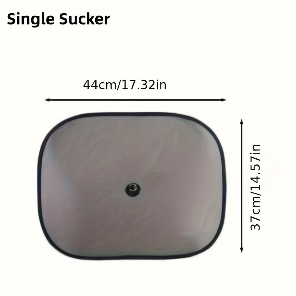 2pcs Car Side Window Suction Cup Sunshades UV Protection Heat Resistant Mesh Screen SUV Sedan Truck Anti Glare Shield