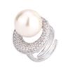 New Huabi Jewelry Copper Bottom Pearl Plated Fashion Retro Galaxy Moon Suit Female 14mm