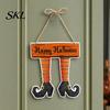 Halloween Festive Atmosphere Decor Pumpkin Door Hanging Decor, Spooky Wall Ornament for Party Decoration Pendant Scene, Front Entryway Decoration,