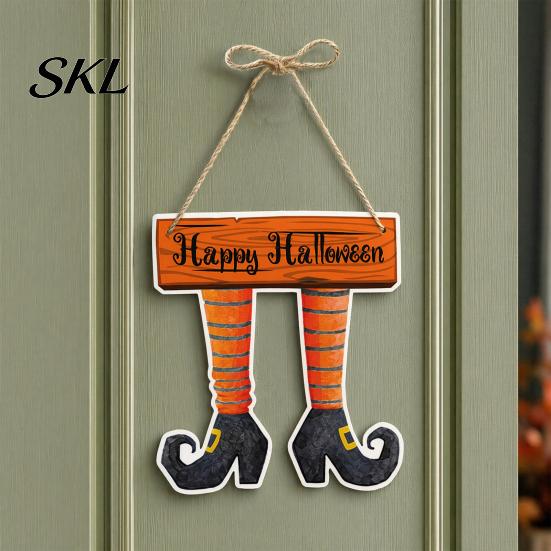 Halloween Festive Atmosphere Decor Pumpkin Door Hanging Decor, Spooky Wall Ornament for Party Decoration Pendant Scene, Front Entryway Decoration,