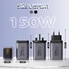 150W Dual Port USB & Type-C Charger, PD 22.5W Fast Charging Adapter