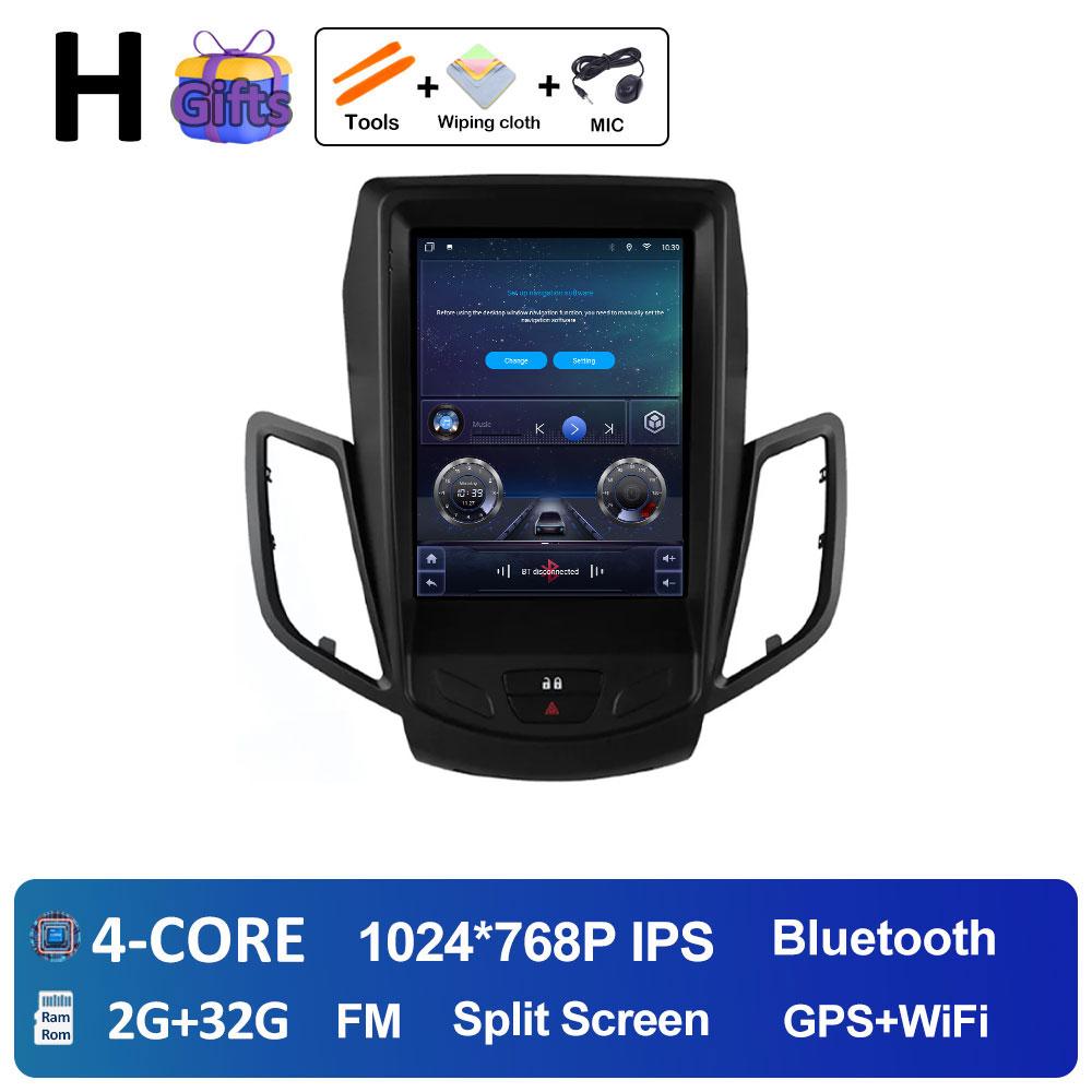 

Беспроводная стереосистема Carplay DSP для Ford Fiesta MK7 2009 2010 2011 2012 2013 2014 2015 2016 Android 14 Вентилятор охлаждения GPS Навигация BT