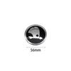 4 Pezzi 3D Per Skoda nero/verde 56mm Adesivo 60mm Emblema Auto Copri Mozzo Ruota Badge adesivi Decalcomanie Accessori Styling usbn43