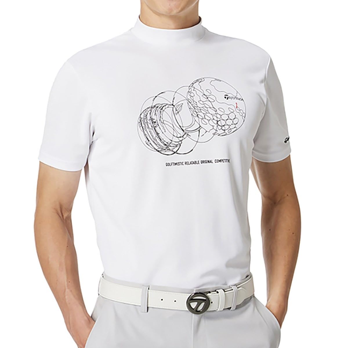 

TaylorMade T-ICE Concept S/S Mock Black, White, Size M, Men s, 2025SS, UN649