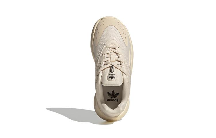 Adidas Originals Ozelia El C Low top Abrasion Resistant Low top Kids Lifestyle Shoes Beige Yellow GW7213