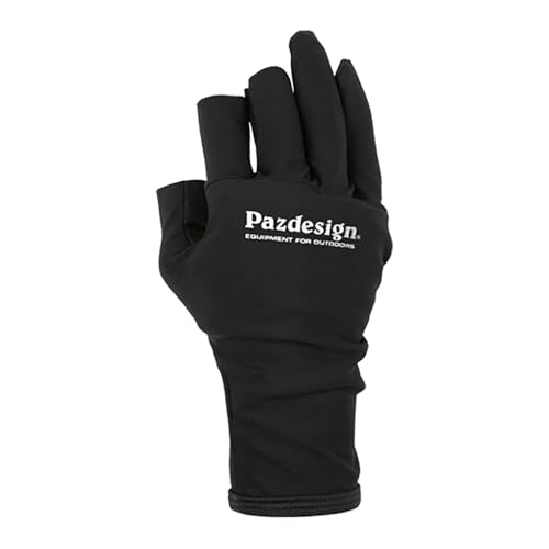 Paz Design 3-Fingerless Double Heat Pack Gloves 37.5(TM) L Black/White PGV-051