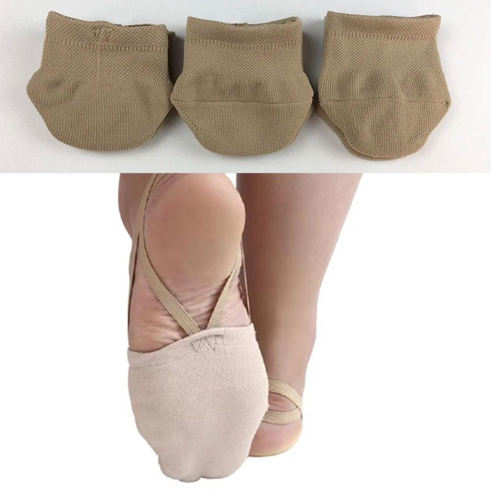 Half Sole Rhythmic Gymnastics Socks Knitted Fabric Gym Dance Socks Competition Use
