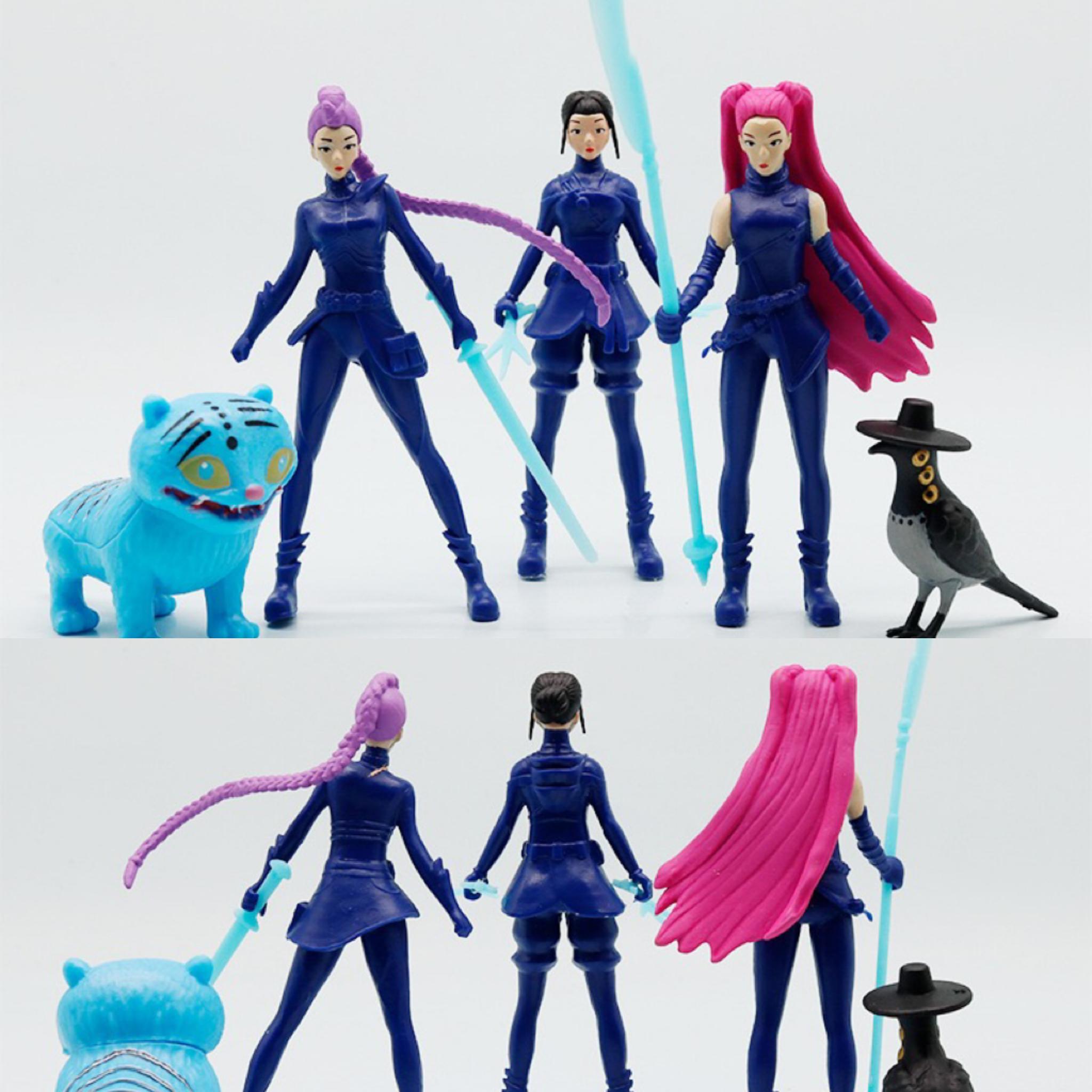 Discover Intime Pop K Demon Hunters Figure K Pop Demon Hunters Fiqures Huntrix Figures Toy Derpys Tiger Rumi Mira Zoey Sussy Figurine Ornament