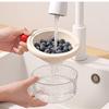 Double Layer Thiened Plastic Drain Basket Two In One Vegetable Waing Tray Multi Functional Fruit Draining Basin