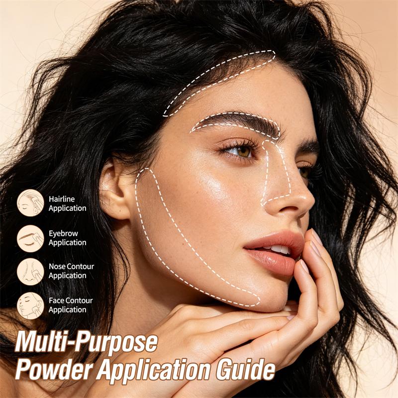 SEVICH 12g Magical Fluffy Hairline Powder Hair Line Shadow Hair Concealer Root Cover Up Gray Coverage Unisex Instantly Black/Dark Brown/Coffee
