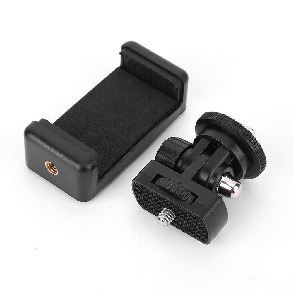 Camera Hot Shoe Phone Holder W / Cold Shoe Mount Monitor Flexible Tripod Adapter Universal Phone Tripod Mount for iPhone Samsung