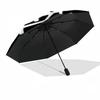 Black Rose Symbol Compact Travel Automatic Umbrella with 8-Rib Foldable Design for Women/Men Fashionable Accessory Birthday/Christmas Gift