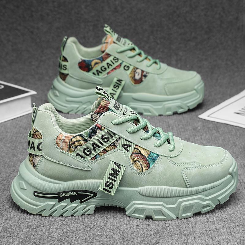 New Fashion New Men's Fashion Casual Low Top Sports Shoes Students Thick Sole Comfortable Sneakers Boys Male Classic Breathable Basketball Shoes