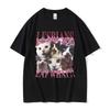 Lesbians Eat What Funny Cat Meme T Shirts Unisex Unisex Summer High Quality Oversized Tshirt Vintage 100 Cotton Tshirt Streetwear