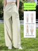 Women's High-Waisted Quick-Dry Summer Pants - Slimming, Lightweight, Breathable, Sun-Protection, Wide-Leg Design