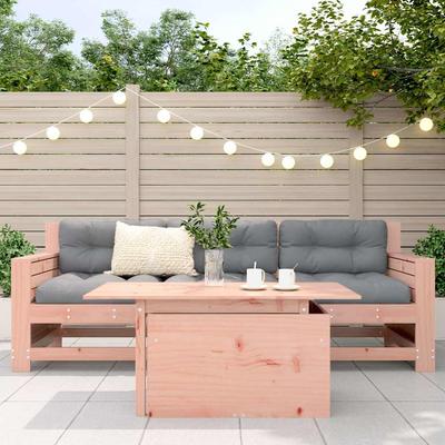 Garden Table 100x50x75 Cm Solid Douglas Fir Wood