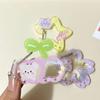 Cartoon Little Bear Star Cake Carabiner Mountaineering Buckle Porous Acrylic Buckle Keychain Backpack Multipurpose Keyring Hook
