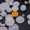 YH  64pcs Plastic Shaft Single Double Layer Crown Worm Gears M0.5 For Robot DIY