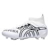 Chaussures de Football Hautes Étudiant Adolescent Chaussures d'Entraînement de Jeu Gazon Artificiel Longs Crampons Brisés Baskets