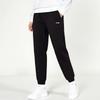 Li-Ning Simple Logo Mid-Waist Drawstring Breathable Versatile Tapered Knit Sports Pants Women Bottoms Black AKLVB40-1