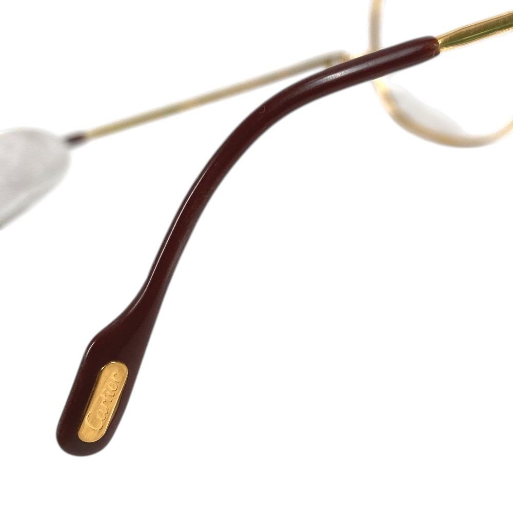 Cartier Logo Trinity Glasses Eyewear Glasses Frames Metal Gold